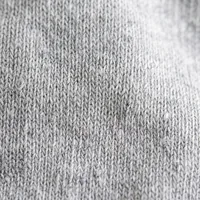 Heather grey cotton jersey, close up.